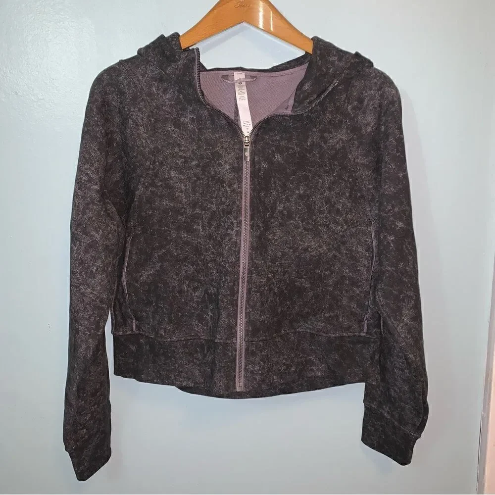 Lululemon Athletica Cotton French Terry Zip Hoodie Size 8